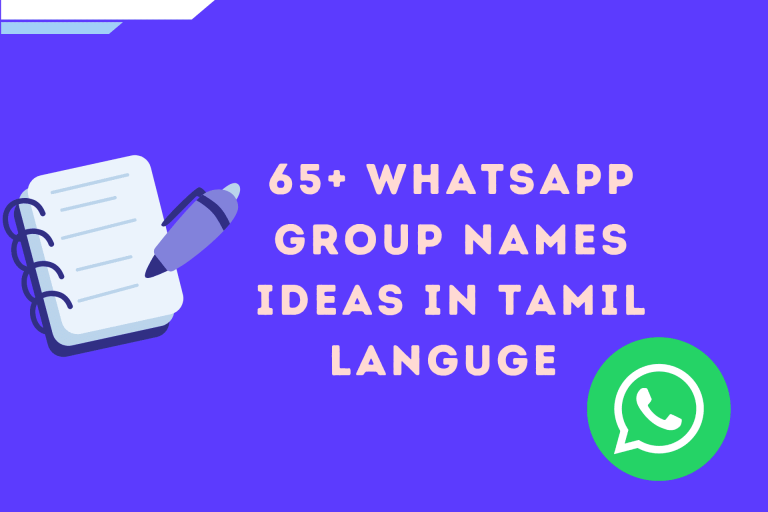 65+ WhatsApp Group Names ideas in Tamil