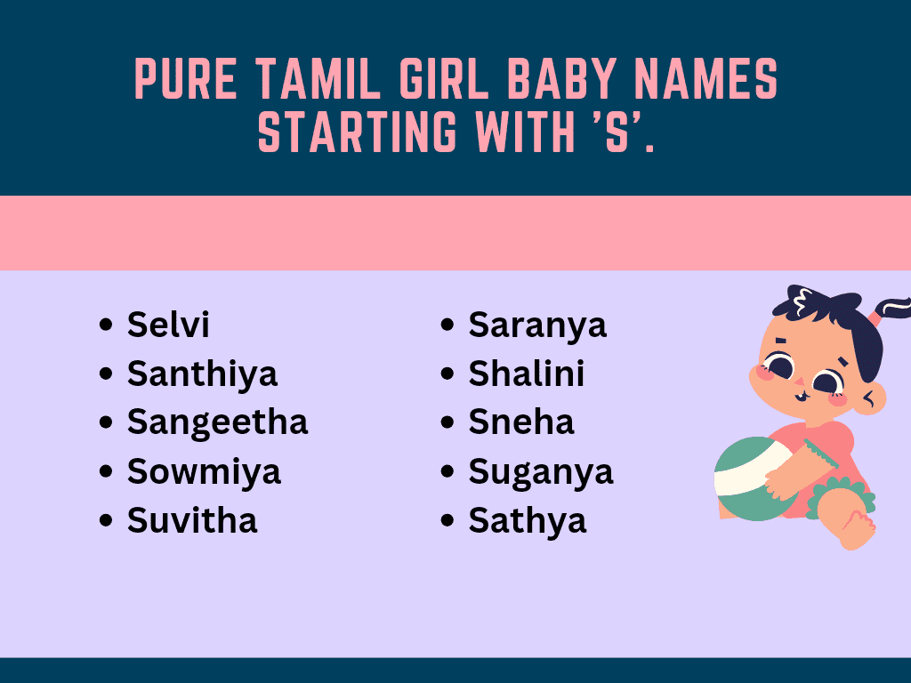 Pure Tamil Girl Baby Names Starting With S.